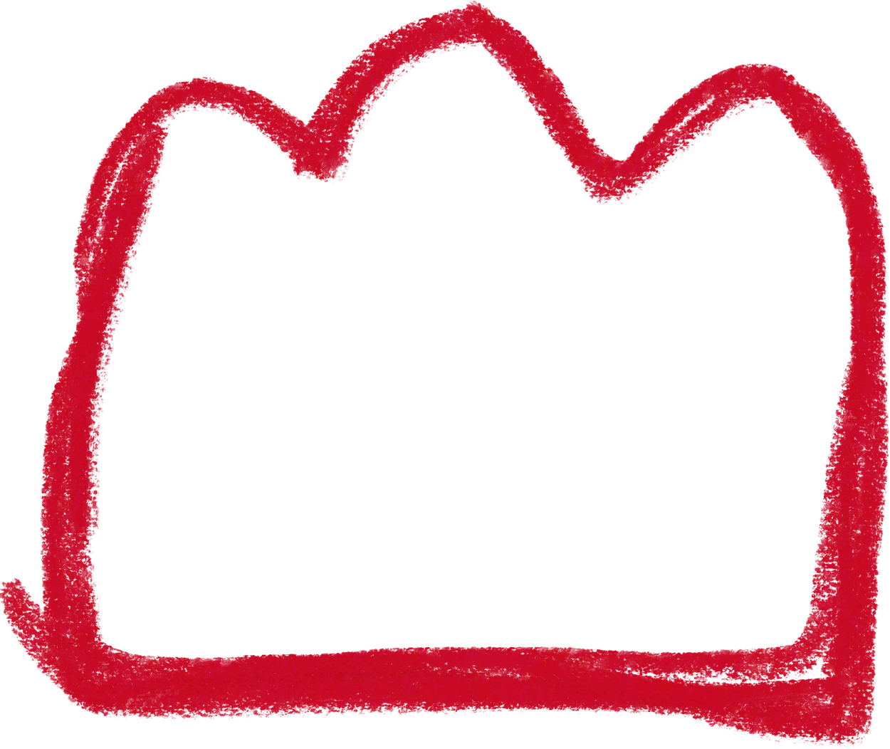 Crayon Oil Pastel Textured Frame