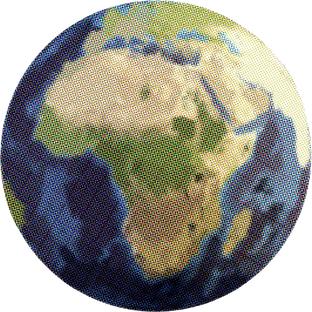 Textured Cutout Earth